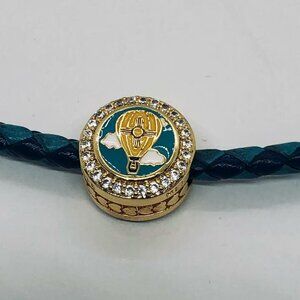 ✨✨Pandora State Flag Of New Mexico Exclusive Sparkling Round Gold Button Charm